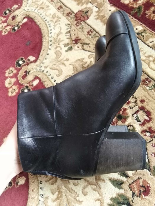 skórzane botki damskie rozmiar 43,5 (wkładka 29cm)
