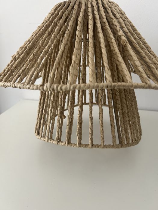 Abażur- klosz do lampy pleciony/ boho