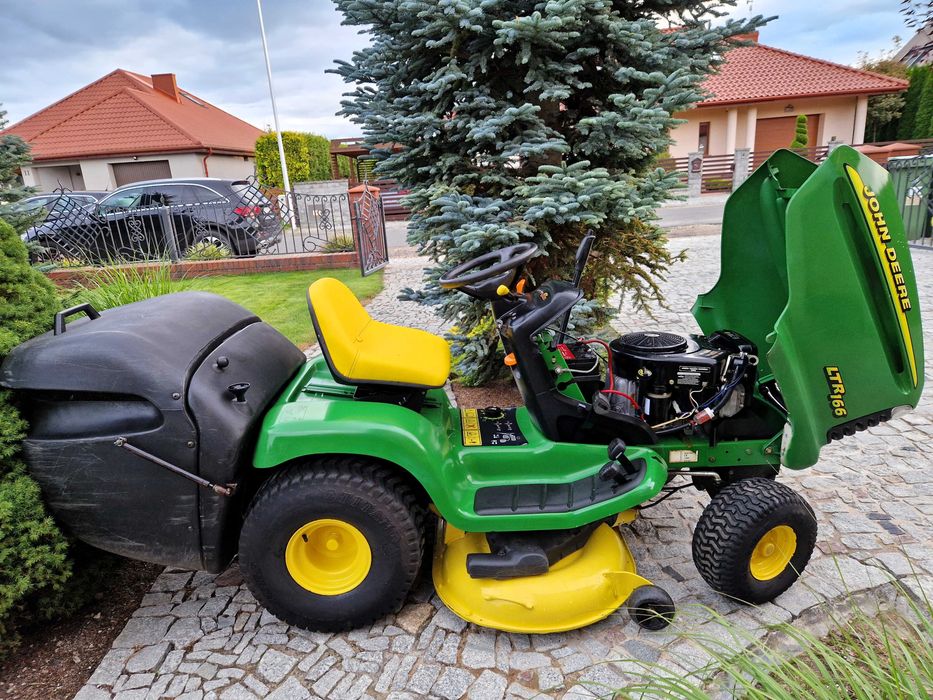 Traktorek kosiarka JOHN DEERE LTR 166 - po SERWISIE 16 KM V-ka!!