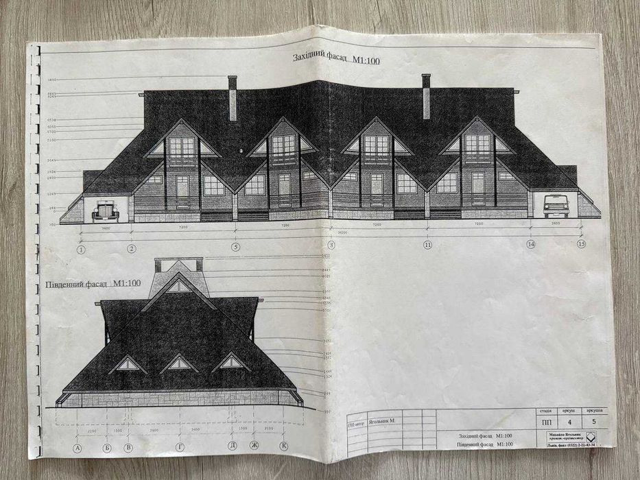 4 спарені котеджі з дерев'яного зрубу в селі Тухля!
