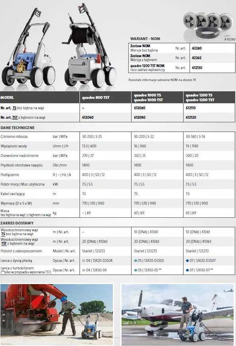 Myjka KRANZLE Quadro 1000 TST + Dirtkiller KW D 12