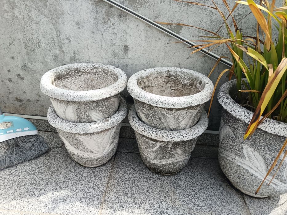 Vasos em cimento