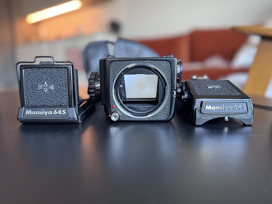Mamiya 645 J + 2 obiektywy & świetne akcesoria! [FILMY SPRZEDANE]