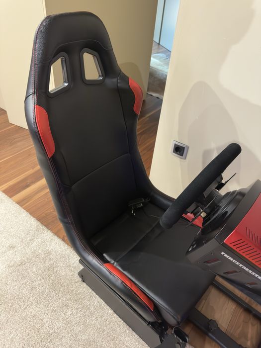 Volante thrustmaster + cadeira + monitor