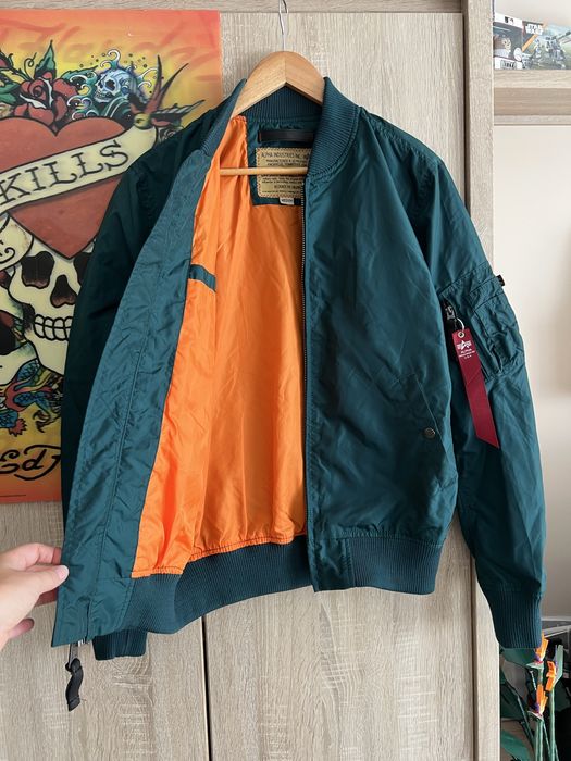 Alpha Industries Jacket Bomber MA-1 Bomberka Kurtka Rap Hip Hop