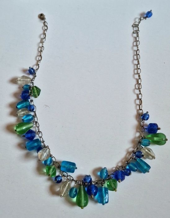 Naszyjnik z kolorowego szkła w stylu Murano