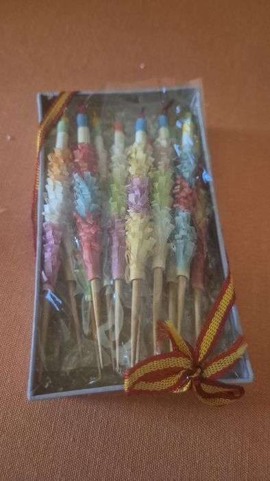 Palitos e velas antigas