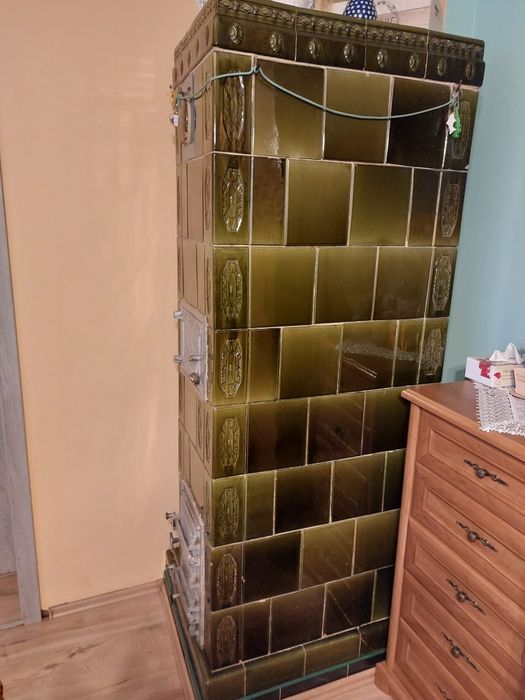 Piec kaflowy,  kompletny