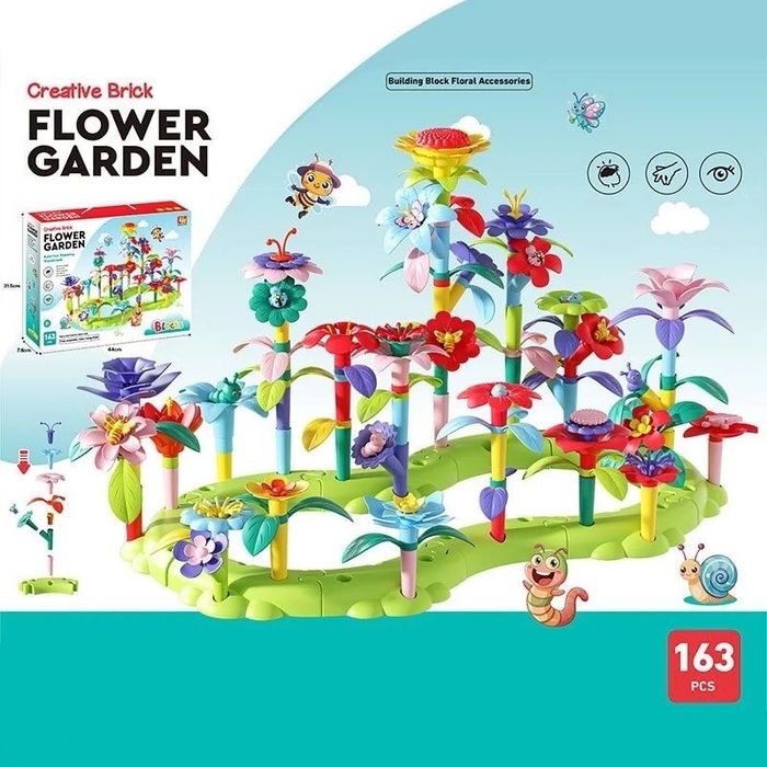 Конструктор «Квітковий сад», 163 елементи