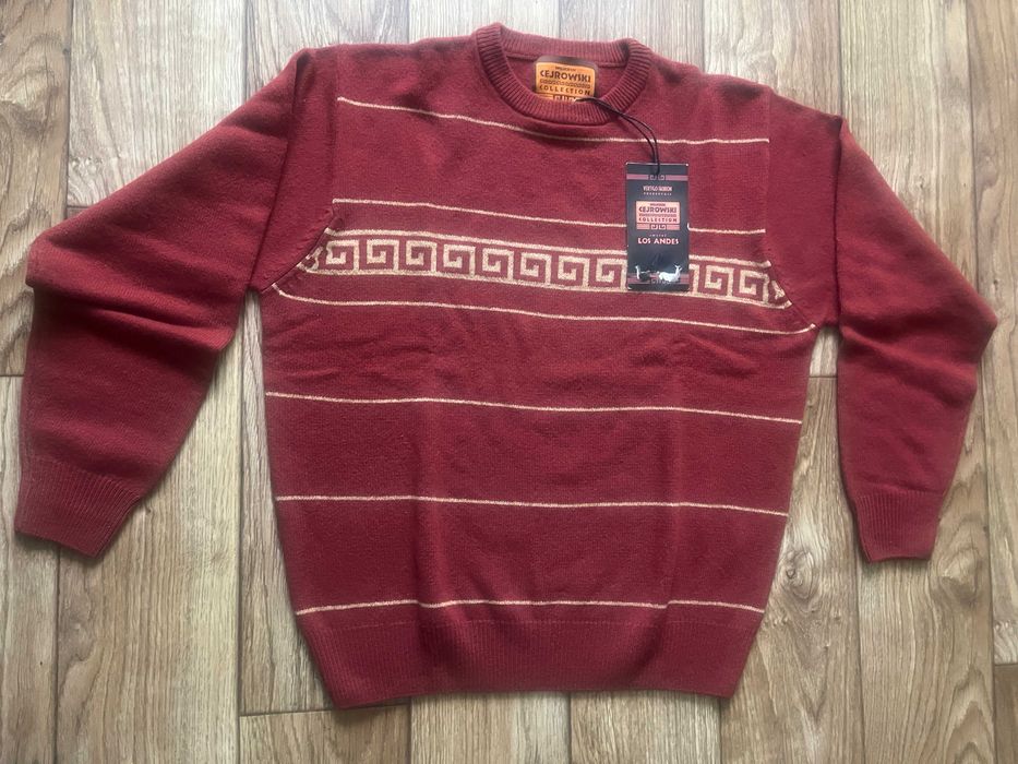 Sweter męski półgolf wełniany