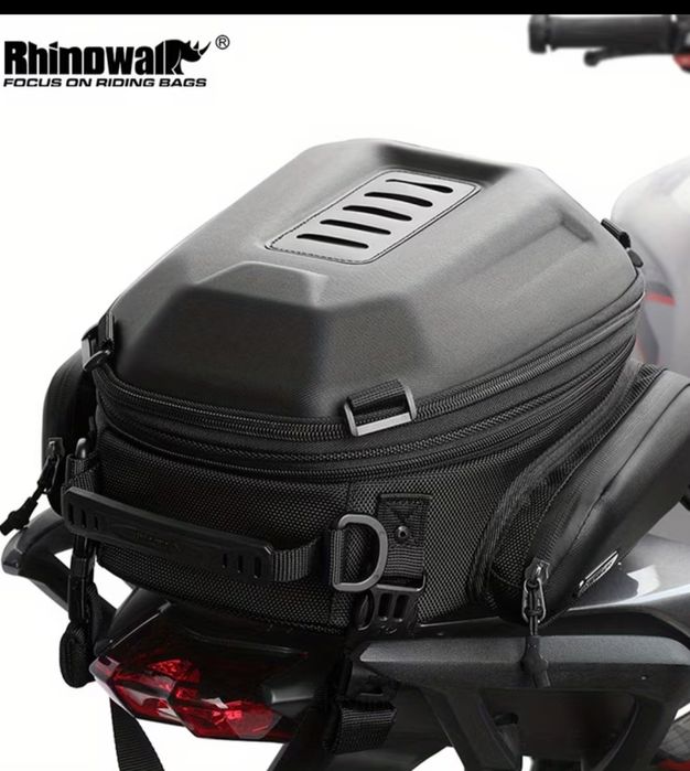Сумка мотоциклетная /сумка на багажник хвост мотоцикла/мото сумка Rinowalk 12-18 L розширювальна