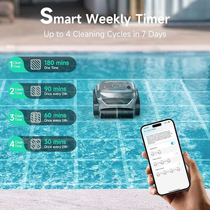 Robô Aspirador de Piscina WYBOT C2 (S/ Fio) – Modelo 2026 NOVO