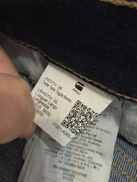 Spodnie jeansowe 3301 G-Star Raw 36/32