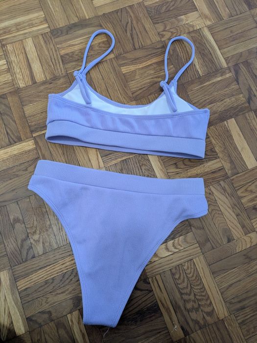 Strój kąpielowy bikini Fioletowy S dwuczęściowy