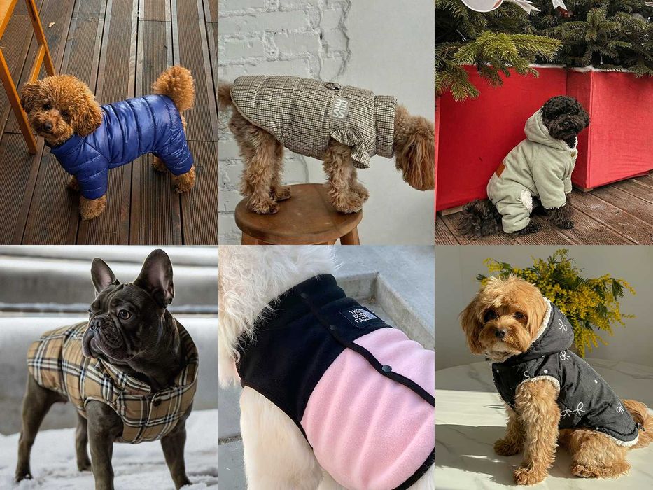 ОДЯГ ДЛЯ СОБАК | комбінезони | жилетки | куртки | кофти