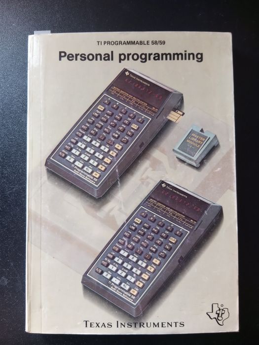 Texas Instruments TI-59 Programável Vintage + Manuais + Módulos ...