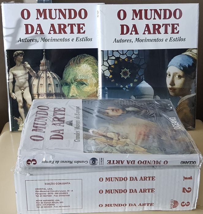 O Mundo da Arte - 2 livros e 1 estojo com cd de oferta novos