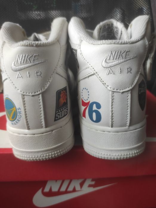 Nike Air Force 1 Mid Supreme NBA White