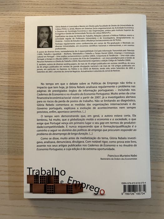 Trabalho e emprego actualidade e prospectiva