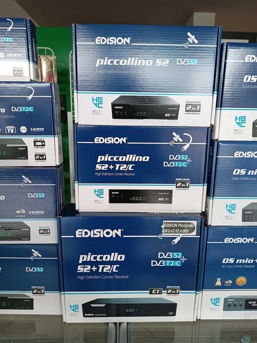 Recetores de satélite/cabo/tdt/combo Edision