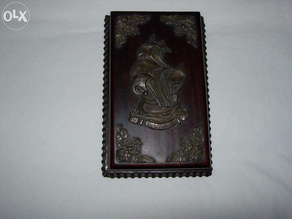 Porta Blocos em pau santo e prata