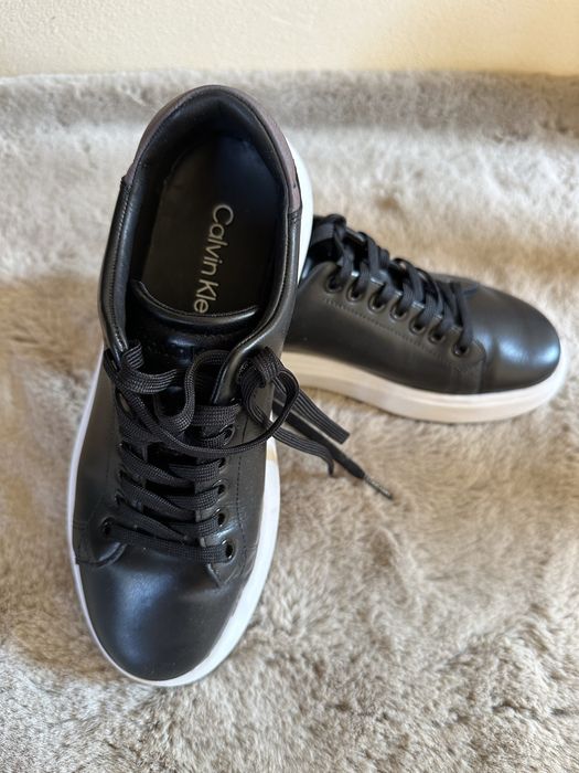 Шкіряні кросівки, кроссовки Calvin Klein RAISED CUPSOLE LACE