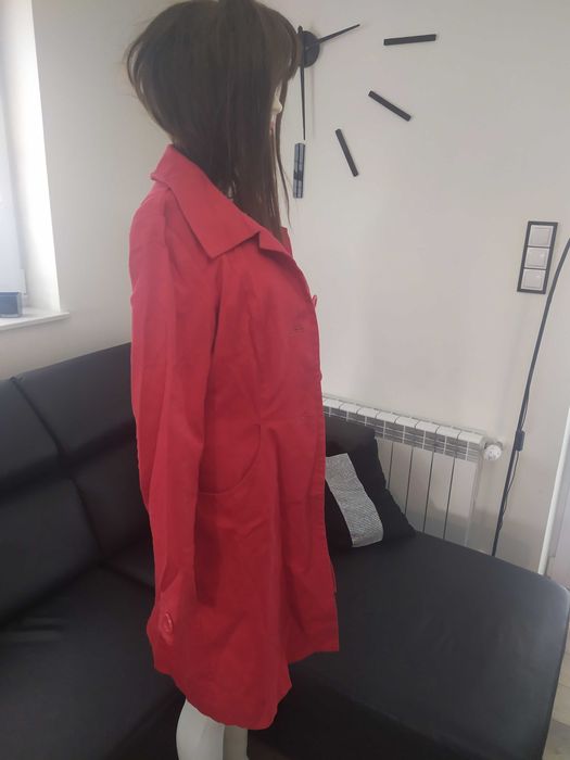 Płaszcz płaszczyk czerwony H&M