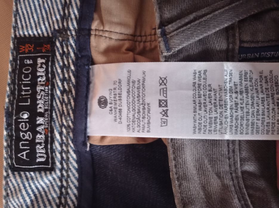 Spodnie jeansowe C&A 100% bawełna 32/34 za 1/4 ceny sklepowej jak nowe