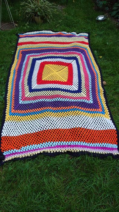 Pled/koc PRL ręcznie plecione