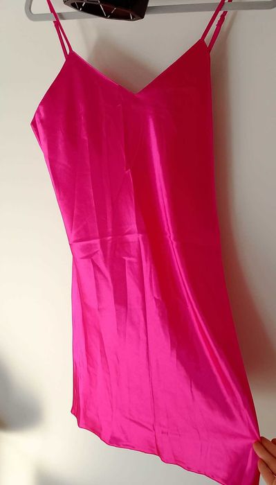 Różowa halka nocna - NOWA