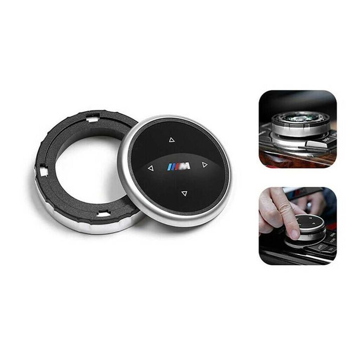 Botão capa multimédia IDrive com logo ///M BMW série E e F