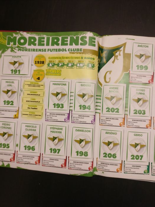 Caderneta de cromos Panini 1° Liga 2014/5