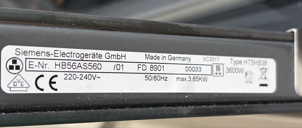 Piekarnik Siemens HB56AS560