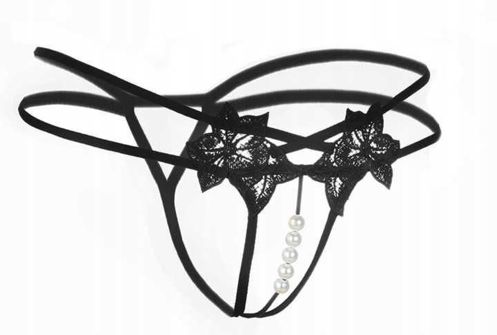 Majtki Dziurką Figi Koronka Bielizna Noc Poślubna Sexy Stringi