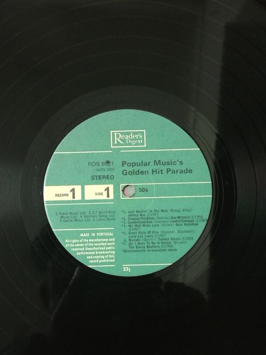 Colectânea em vinil Golden Hit-Parade