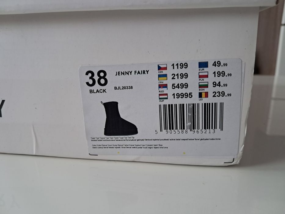 Damskie botki  roz.38
