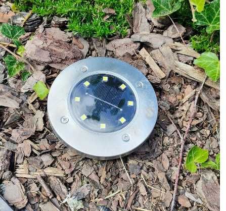 *HIT* Lampki LED 12 sztuk Mocne Wydajne na ogród dysk solarna EKO