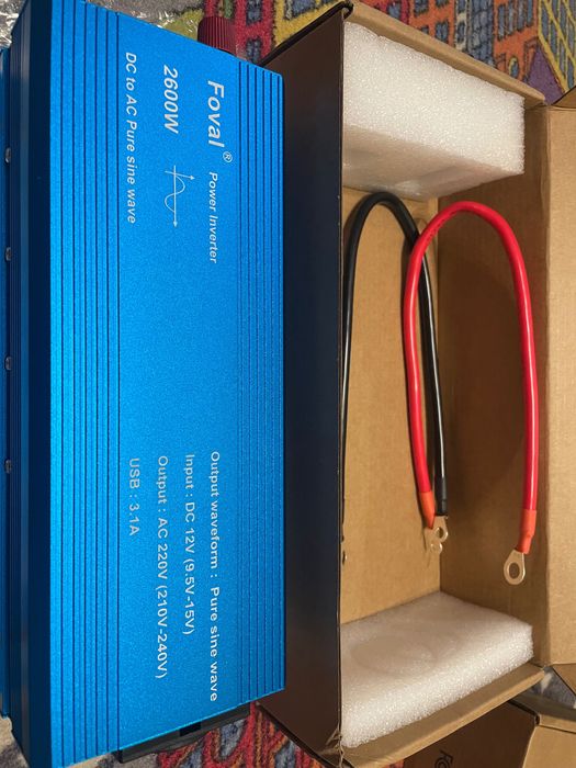 Інвертор 12-220 Foval 2600 Вт чиста сінусоіда