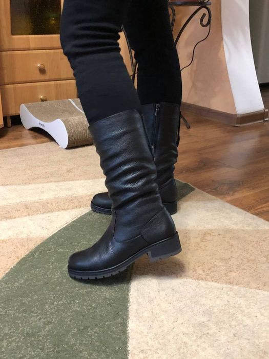 Сапожки жіночі шкіряні