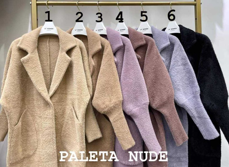 Płaszcz alpaka klasyczny model wybierz swój kolor