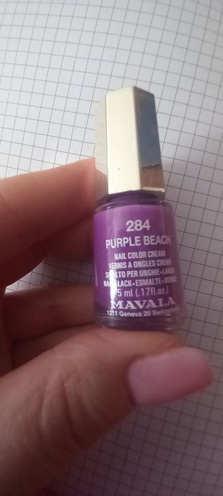 Nowy lakier do paznokci Mavala 284 purple beach