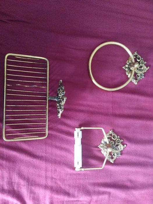 Conjunto acessorios para WC vintage
