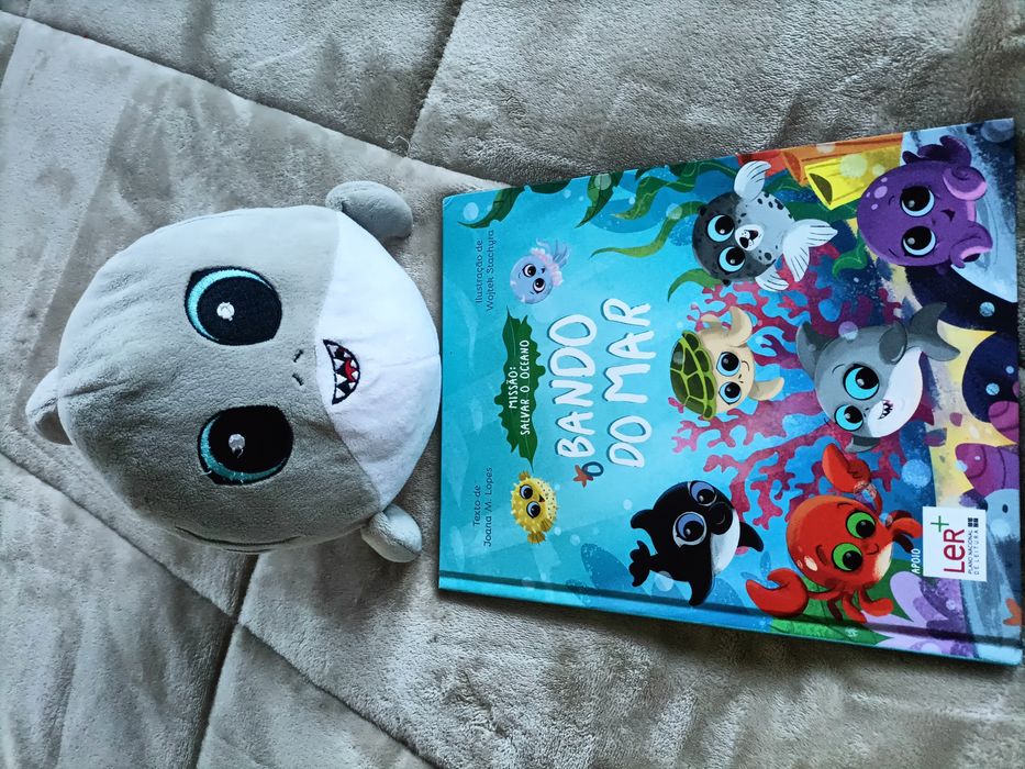 Livro Bando do mar + peluche