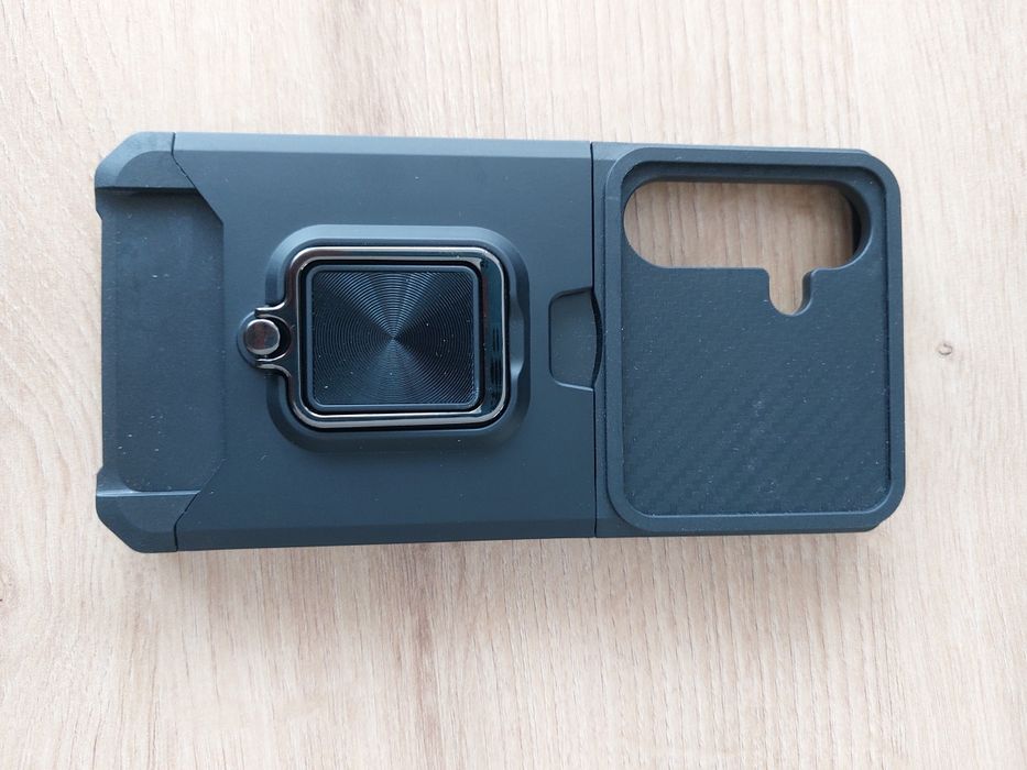 Etui do Samsung Galaxy S25 pancerne ring czarne
