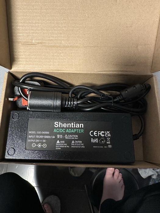 Блок живлення,адаптер 220v на 24v 5A прикурювач авто