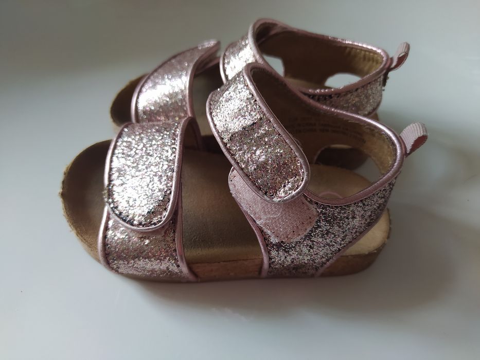 Sandálias brilhantes Rosa HM