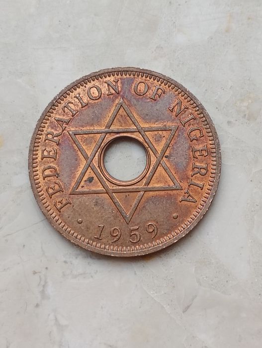 Moneta 1 cent Nigeria 1959 egzotyka