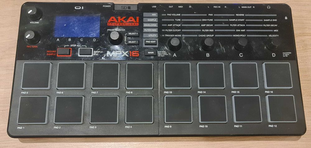 Sampler Akai MPX16 + zasilacz