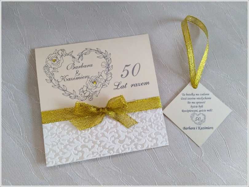 zaproszenia 50 lecie ślubu