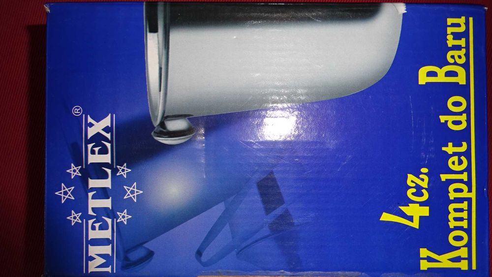 Zestaw barmański do drinków Metlex shaker MX 9146 szejker  4 elementy